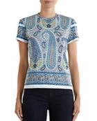 Etro Paisley Print Fitted Tee