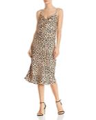 Bardot Leopard Print Slip Dress