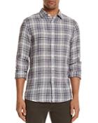 Michael Kors Plaid Linen Regular Fit Button-down Shirt - 100% Bloomingdale's Exclusive