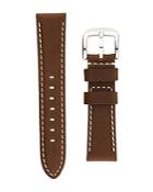 Shinola Interchangeable Dark Brown Latigo Leather Watch Strap, 20mm