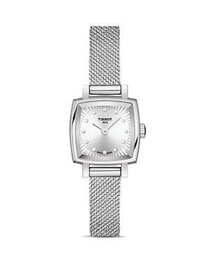 Tissot Lovely Square Diamond Mesh Bracelet Watch, 20mm X 20mm