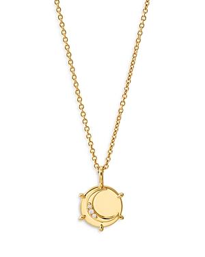 Ajoa By Nadri Moon Disc Pendant Necklace, 16