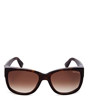 Tom Ford Carson Rectangle Sunglasses, 55mm