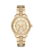 Michael Kors Runway Gold-tone Pave Crystal Watch, 38mm