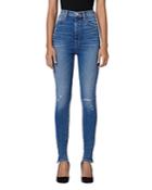Hudson Jeans Centerfold Extreme High Rise Skinny Jeans In Blue Dust