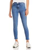 Frame Ali High Rise Frayed Hem Jeans In Van Ness