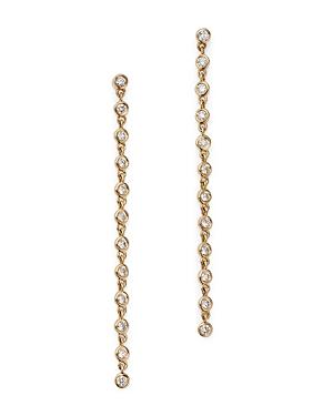 Bloomingdale's Diamond Linear Drop Earrings In 14k Yellow Gold, 0.50 Ct. T.w. - 100% Exclusive