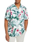 Tommy Bahama Kauai Canopy Regular Fit Short Sleeve Silk Shirt