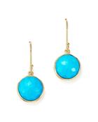 Ippolita 18k Gold Lollipop Earrings In Turquoise