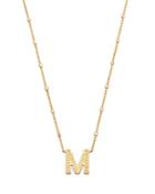 Kendra Scott Letter M Adjustable Pendant Necklace In 14k Gold Plated, 19