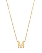 Kendra Scott Letter M Adjustable Pendant Necklace In 14k Gold Plated, 19