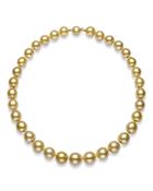 Bloomingdale's Golden South Sea Pearl Collar Necklace In 14k Yellow Gold, 17.5 - 100% Exclusive