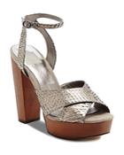 Dolce Vita Callista Metallic Platform High Heel Sandals