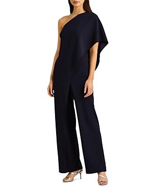 Lauren Ralph Lauren Draped One Shoulder Jumpsuit