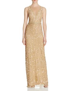 Nicole Miller Embroidered Gown