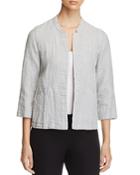 Eileen Fisher Organic Stretch Cotton Mandarin Collar Jacket