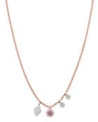 Meira T 14k Rose & White Gold Pink Sapphire Necklace, 18