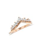 Bloomingdale's Diamond Chevron Ring In 14k Rose Gold, 0.45 Ct. T.w. - 100% Exclusive