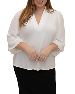 Maree Pour Toi Plus Puff Sleeve Blouse