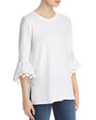 Le Gali Elise Mixed Media Bell-sleeve Blouse - 100% Exclusive