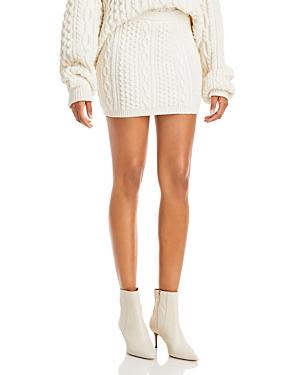 Alice And Olivia Ingrid Cable Knit Mini Skirt