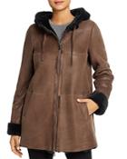 Maximilian Furs Hooded Shearling Coat - 100% Exclusive