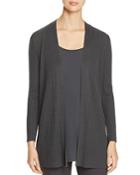 Eileen Fisher Petites Ribbed Open Front Cardigan