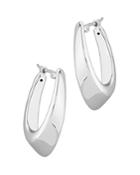 Bloomingdale's Medium Hoop Earrings In 14k White Gold - 100% Exclusive