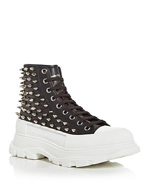 Alexander Mcqueen Men's Tread Slick Pointed Stud High Top Sneakers