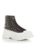 Alexander Mcqueen Men's Tread Slick Pointed Stud High Top Sneakers