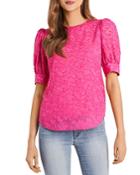 Vince Camuto Jacquard Puff Sleeve Top