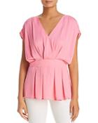Vince Camuto Textured Pleat Blouse - 100% Exclusive