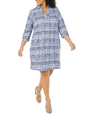 Foxcroft Plus Angel Printed Shirt Dress