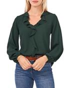 Vince Camuto Ruffle Front Blouse