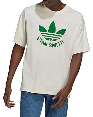 Adidas Originals Organic Cotton Trefoil Stan Smith Logo Graphic Tee