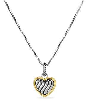 David Yurman Cable Collectibles Heart Charm With Gold