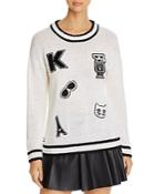 Karl Lagerfeld Paris Patches Sweater