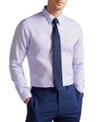 Ted Baker Daltoss Textured Weave Slim Fit Button Down Dress Shirt