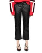 Zadig & Voltaire Posh Deluxe Cropped Flared Leather Pants