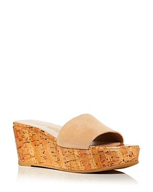Stuart Weitzman Women's Summer Wedge Platform Slide Sandals