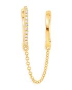Moon & Meadow 14k Yellow Gold Diamond Double Linked Hoop Earring - 100% Exclusive