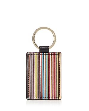 Paul Smith Signature Stripe Leather Key Ring