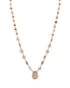 Ela Rae Teardrop Multi-stone Pendant Necklace, 16