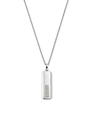 Bloomingdale's Men's Diamond Bar Pendant Necklace In 14k White Gold, 0.25 Ct. T.w. - 100% Exclusive
