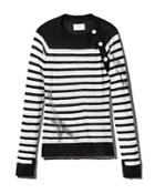 Zadig & Voltaire Reglis Bis Striped Cashmere Sweater
