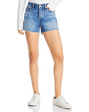 Rag & Bone Dre Low Rise Denim Shorts In Clean Peony