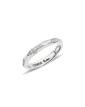 Pomellato Milano Ring With Diamonds In 18k White Gold