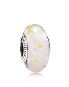 Pandora Charm - Sterling Silver & Murano Glass Field Of Daisies