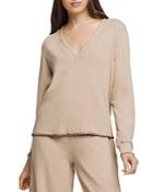 L'agence Helena V Neck Sweatshirt