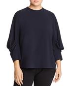 Vince Camuto Plus Draped-sleeve Top